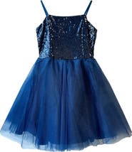 Un Deux Trois Sequin and Tulle Party Dress