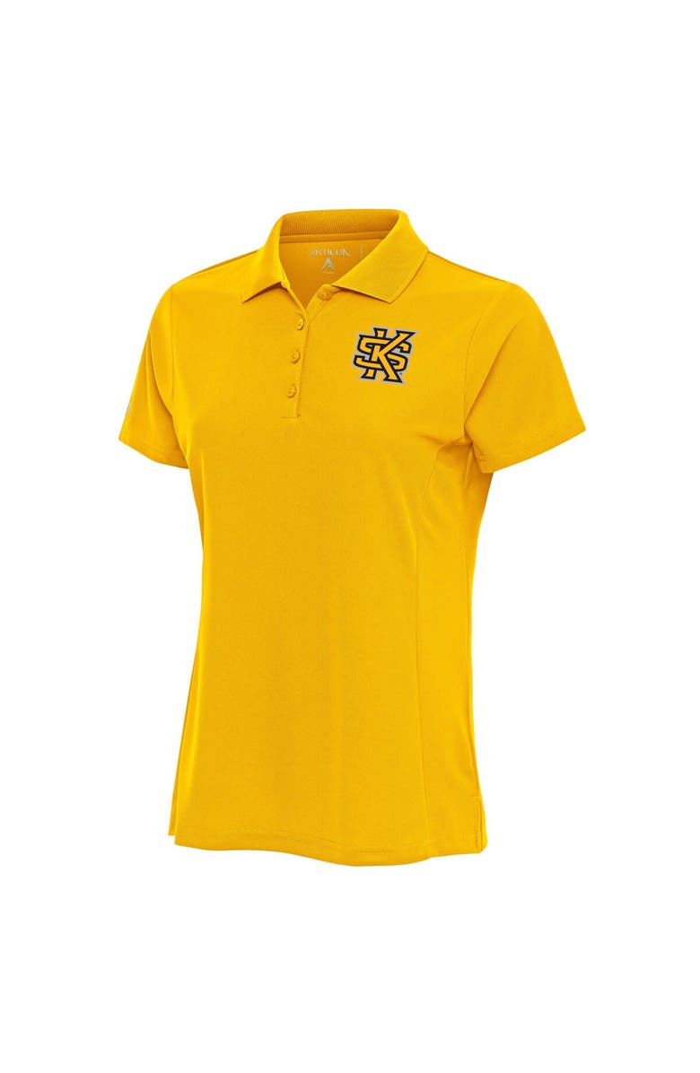 ANTIGUA Women's Antigua Gold Kennesaw State Owls Legacy Digital Thermal Pique Polo, Alternate, color, 