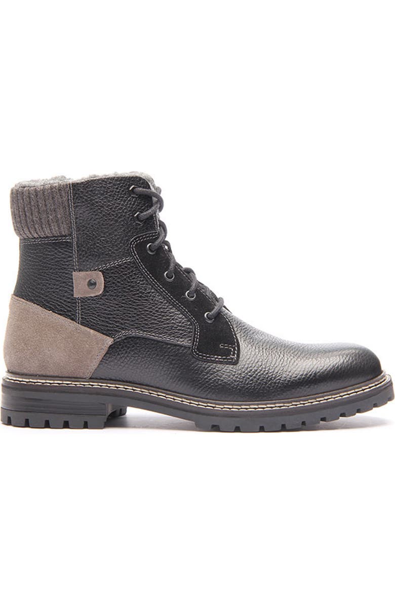 CREVO Marcel Wool Cuff Leather Boot, Alternate, color,