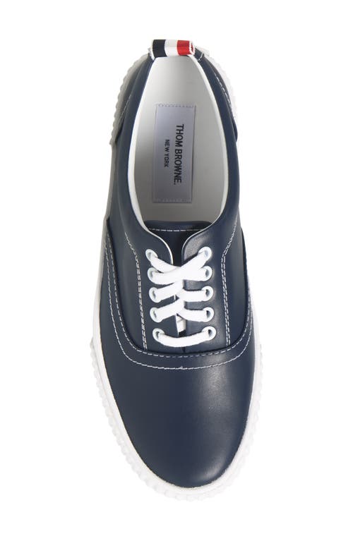 Thom Browne Heritage Low Top Sneaker In Navy