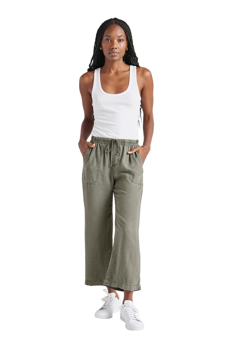 Angie Crop Wide Leg Pants, Alternate, color, SOFT VOB