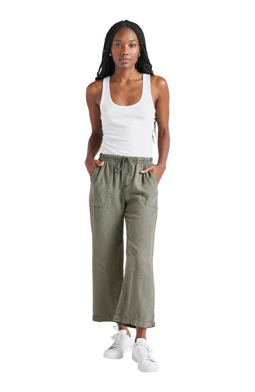 Splendid Angie Crop Wide Leg Pants In Gray
