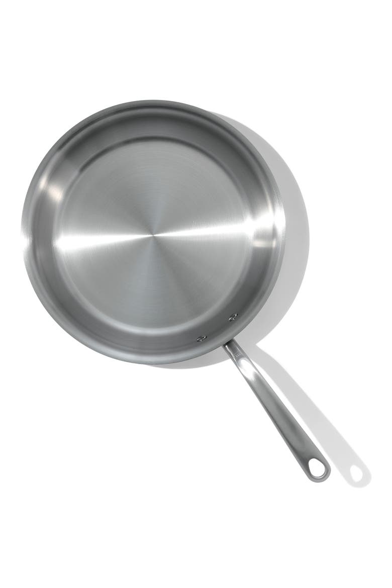 Stainless Clad Frying Pan, Alternate, color, STAINLESS