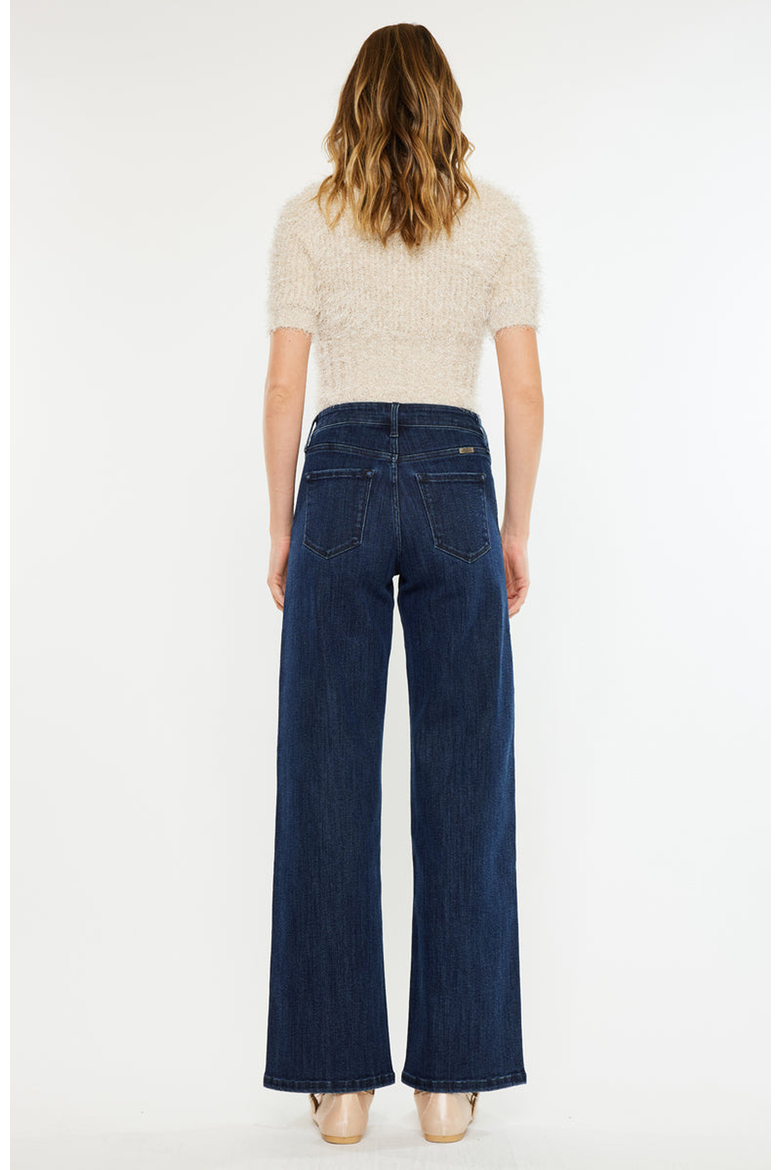 Norie High Rise Wide Leg Jeans, Alternate, color, Dark Wash