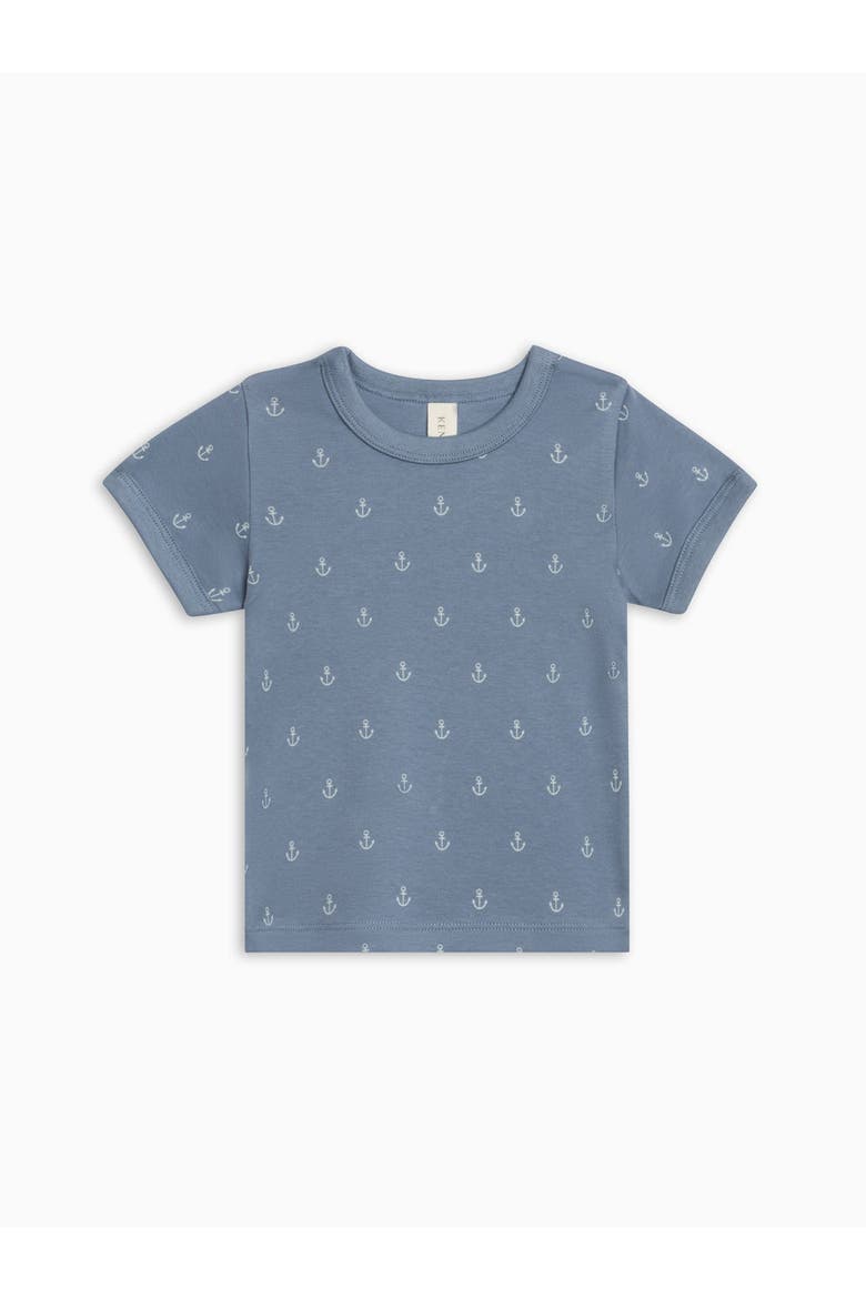 Organic Andy Ringer Tee, Main, color, Anchor / Sea + Powder