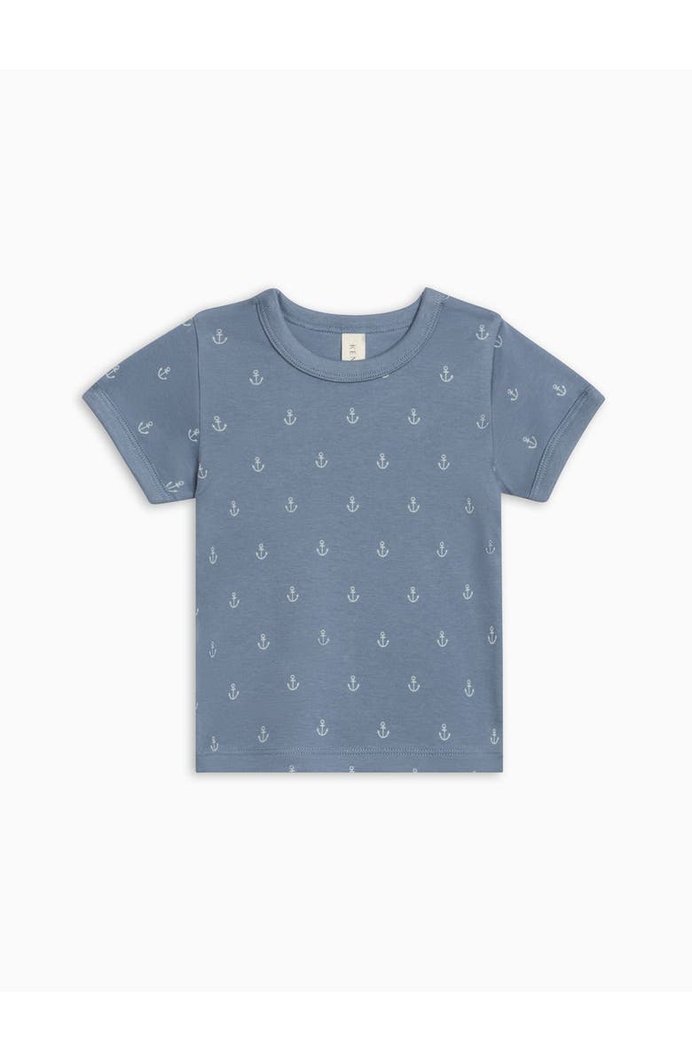 Colored Organics Organic Andy Ringer Tee, Main, color, Anchor / Sea + Powder