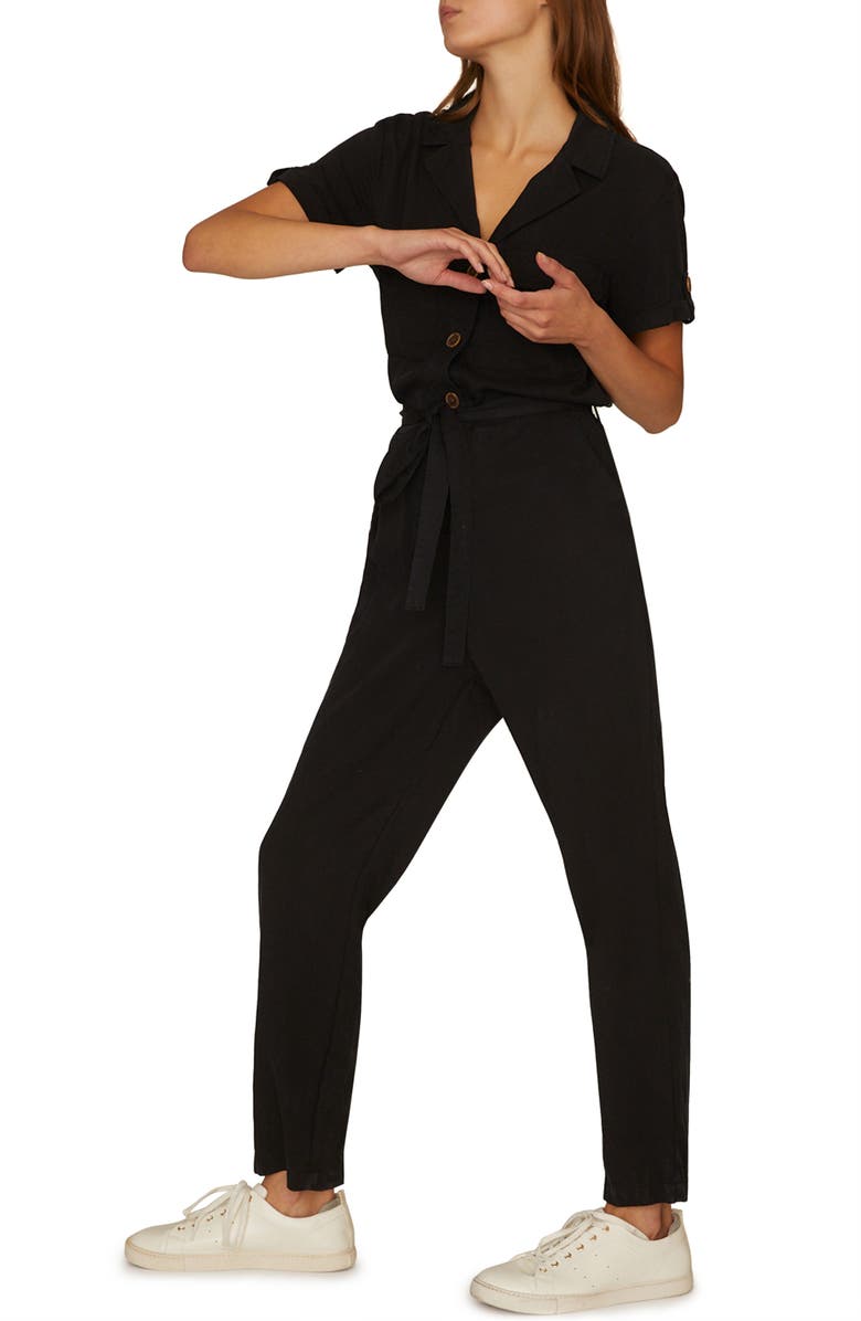 Sanctuary Sancutary Renewal Tie Waist Jumpsuit, Alternate, color, 