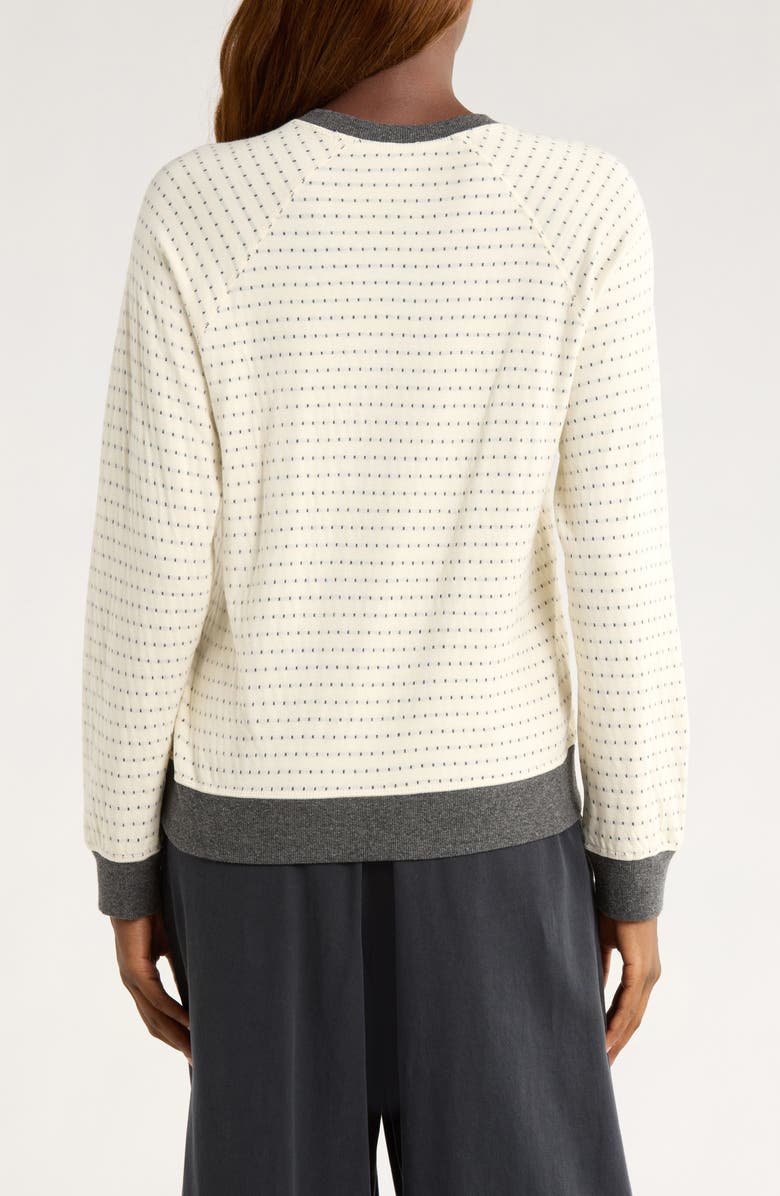 Marine Layer Reversible Raglan Sleeve Top, Alternate, color, Heather Grey