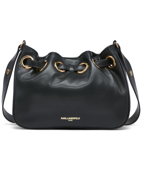 Karl Lagerfeld Paris Desiree Crossbody In Black/gold