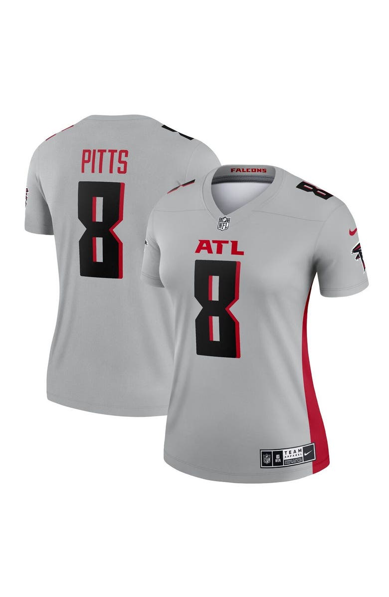Nike Women's Nike Kyle Pitts Gray Atlanta Falcons Inverted Legend Jersey, Main, color, Gray