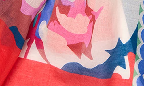 Saachi Floral Abstract Cotton Scarf