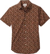 Bonobos Riviera Slim Fit Floral Short Sleeve Stretch Cotton Button-Up Shirt