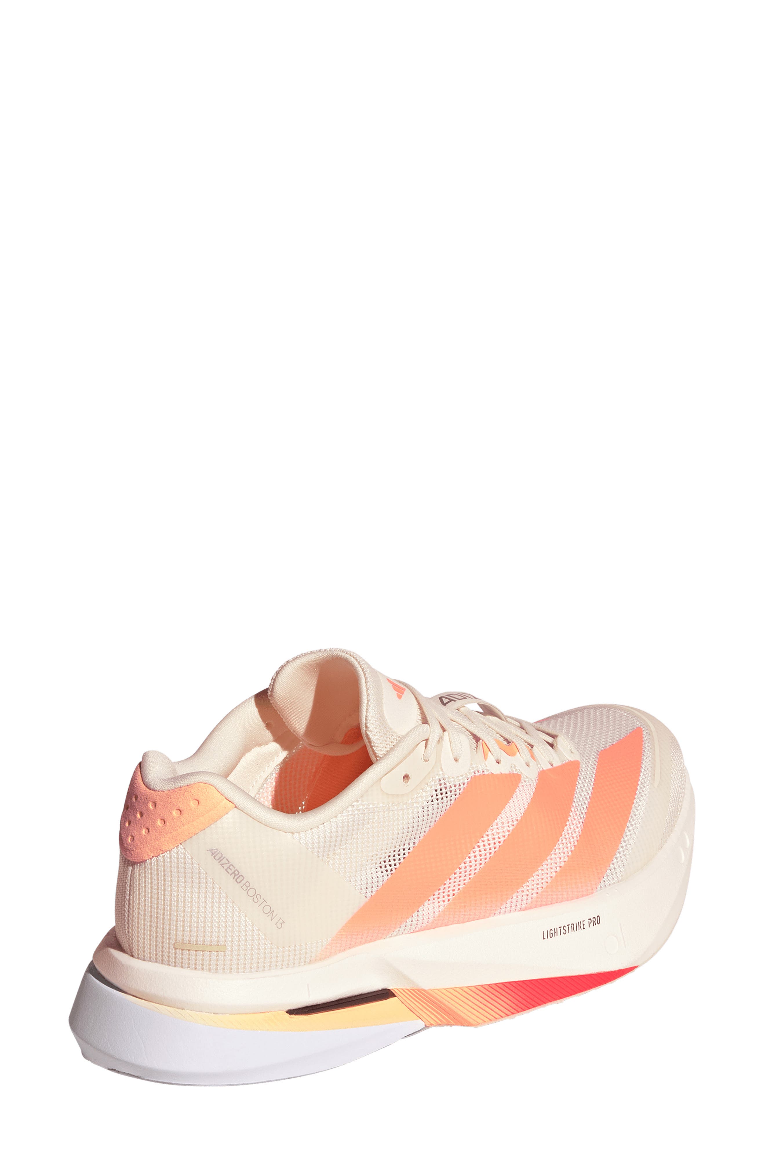 adidas Adizero Boston 13 Running Shoe, Alternate, color, Off White