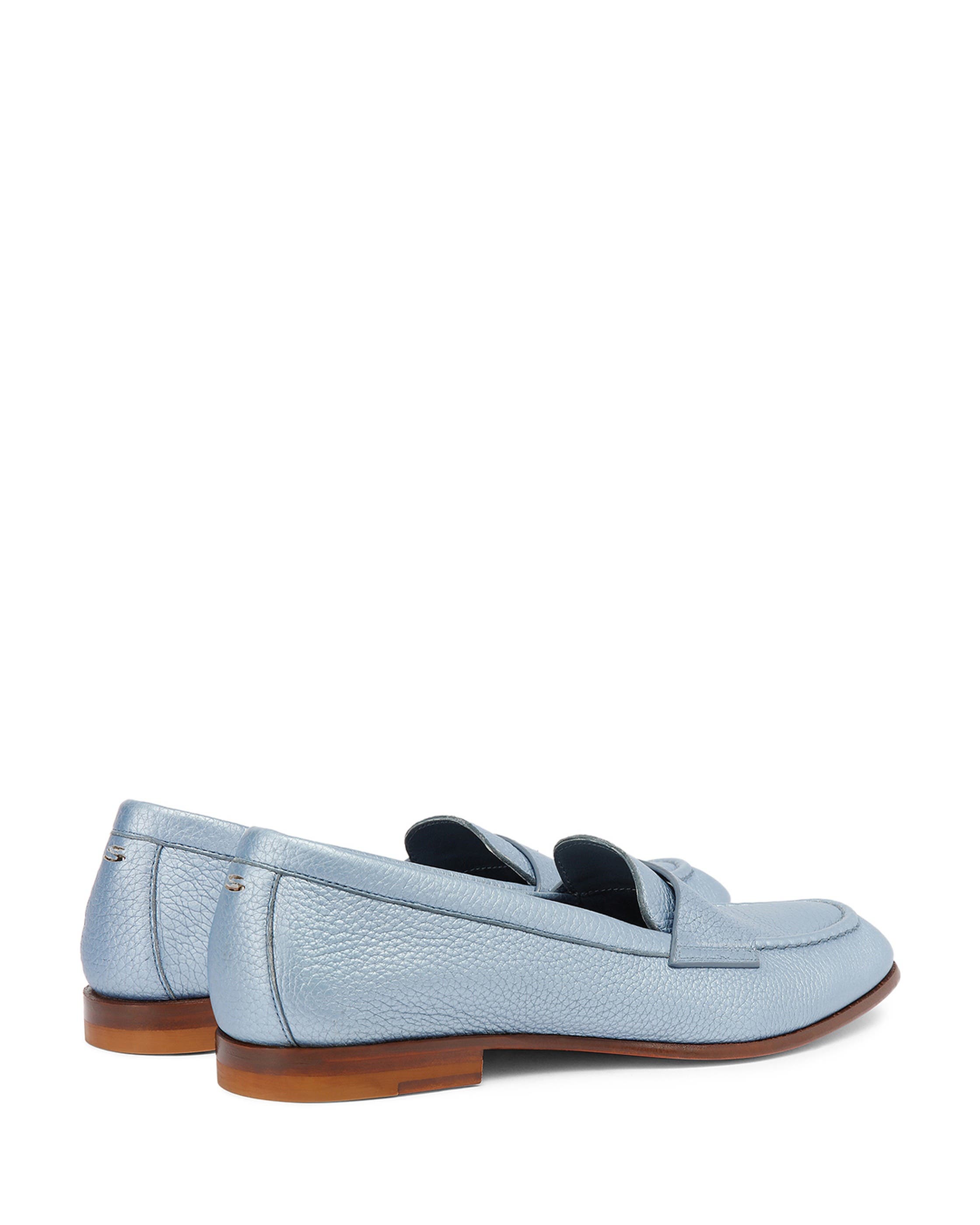 Women's Tumbled Leather Penny Loafer, Alternate, color, Blue