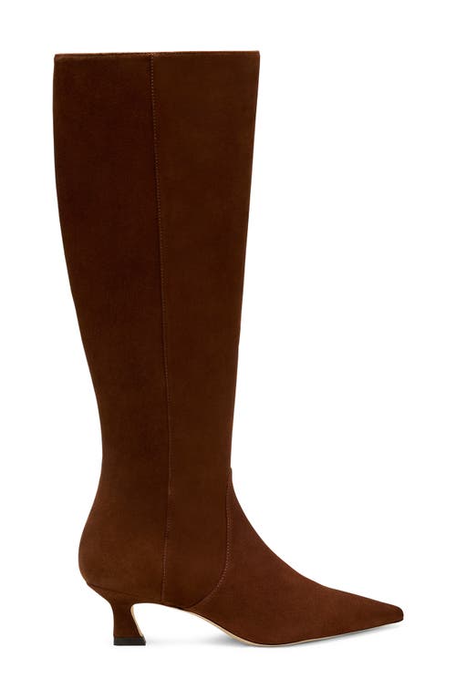 Stuart Weitzman Vinnie Zip Boot 50 In Brown