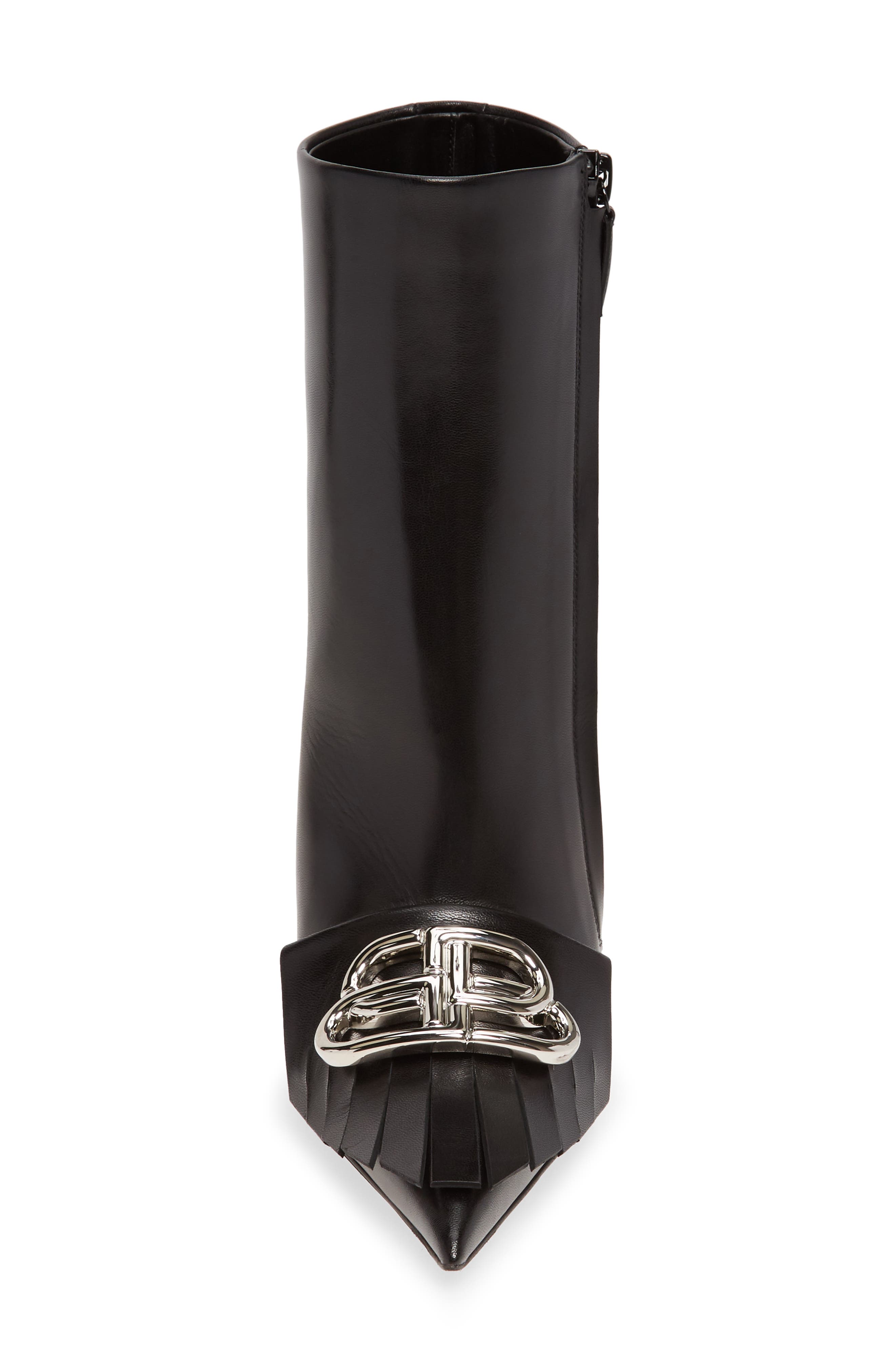 Balenciaga Fringe Knife Bootie, Alternate, color, 