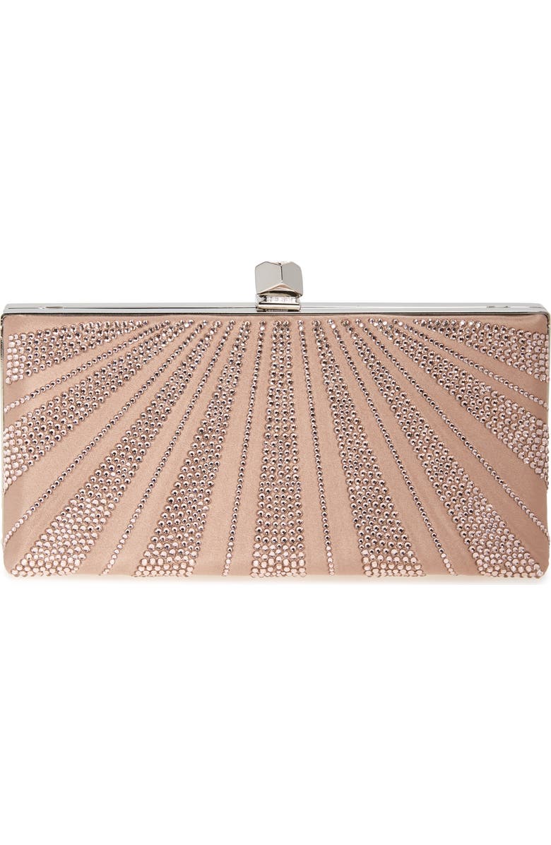 Jimmy Choo Celeste Crystal Hotfix Clutch, Main, color,