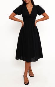 Petal & Pup Ronnie Puff Sleeve Midi Dress