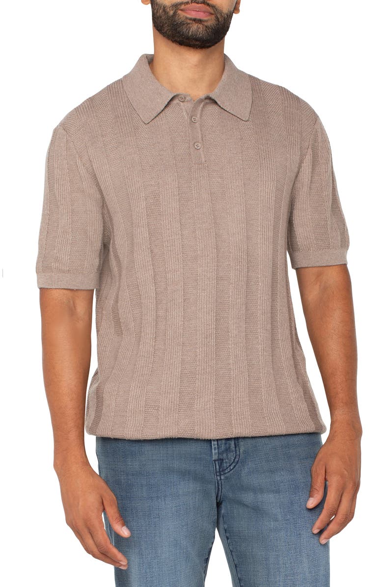 Liverpool Los Angeles Tonal Stripe Knit Polo, Main, color, 