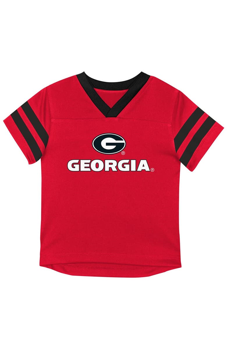 Outerstuff Infant Outerstuff Red Georgia Bulldogs Team Logo Red Zone Top and Pant Set, Alternate, color, Red