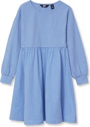 Lands' End Girls Long Sleeve Ribbed Dress