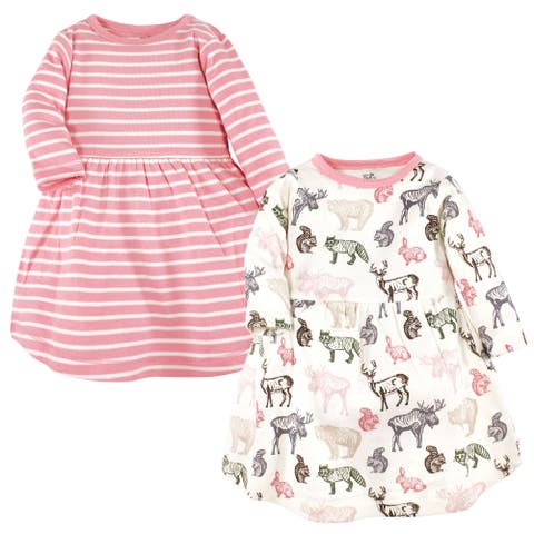 2Pk Long Sleeve Organic Dresses