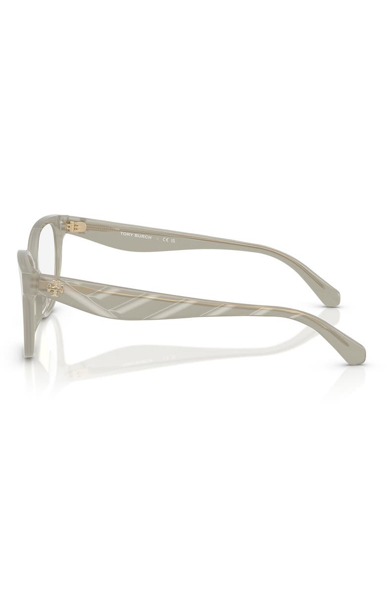 Tory Burch 53mm Phantos Optical Glasses, Alternate, color, Grey Green