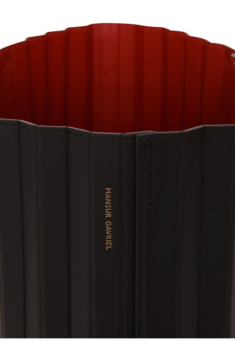 Mansur Gavriel Pleated Leather Tote, Alternate, color,