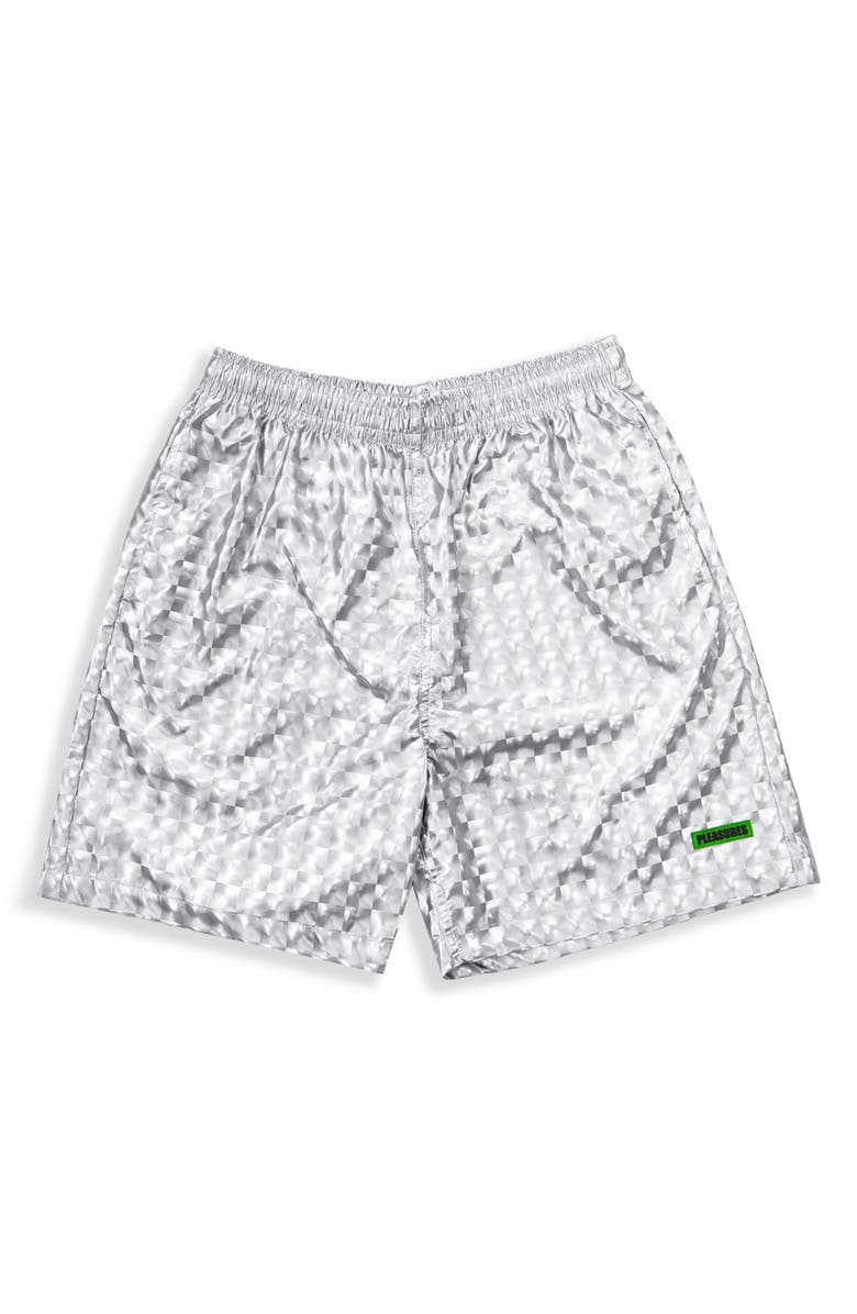 PLEASURES Pulley Active Shorts, Alternate, color, Silver