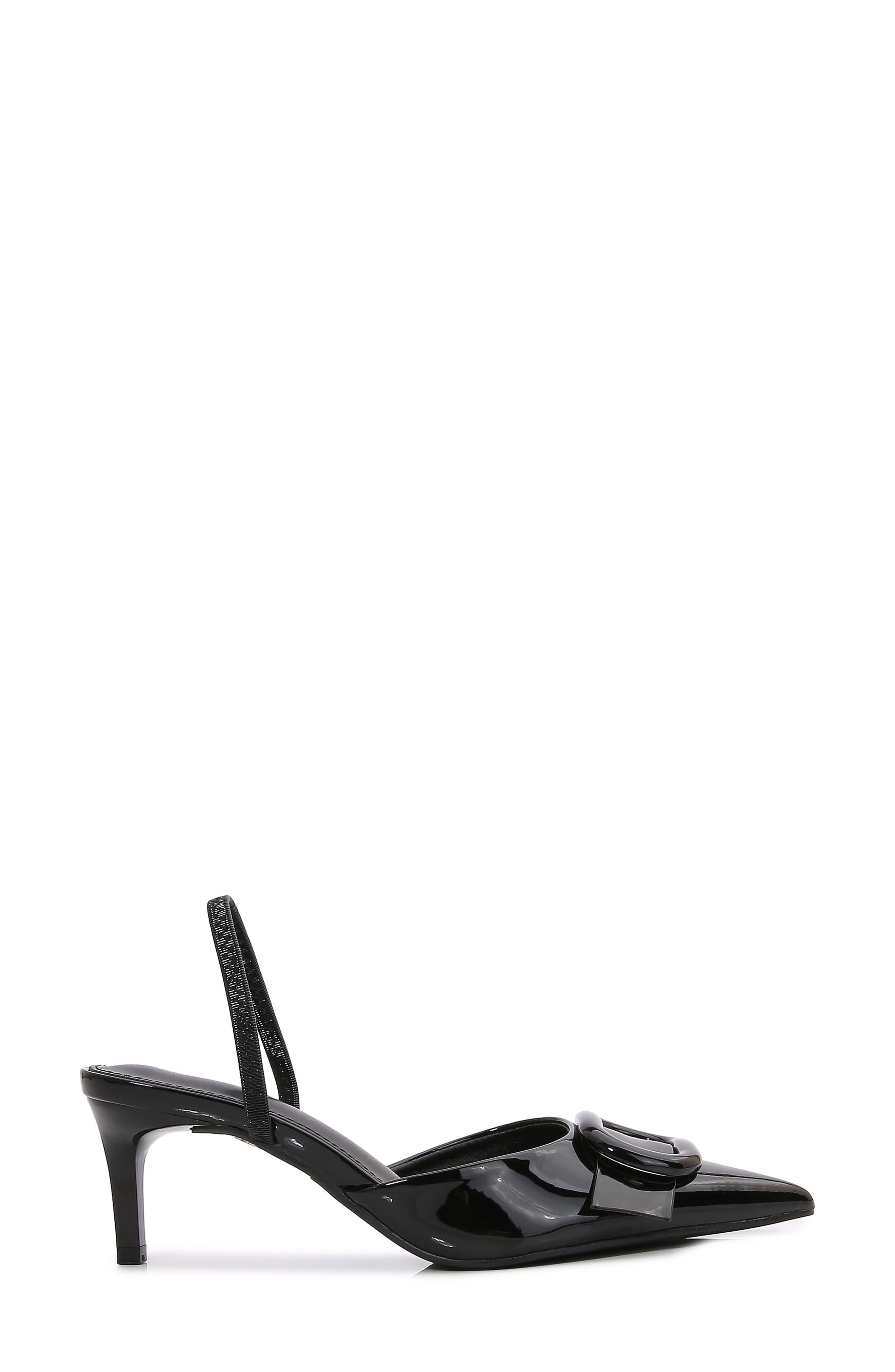 BERNESS Chiara Buckle Slingback Pump, Alternate, color, Black