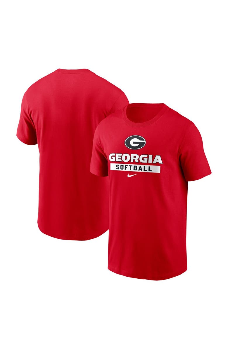 Nike Men's Nike Red Georgia Bulldogs Softball Drop T-Shirt, Alternate, color, Red