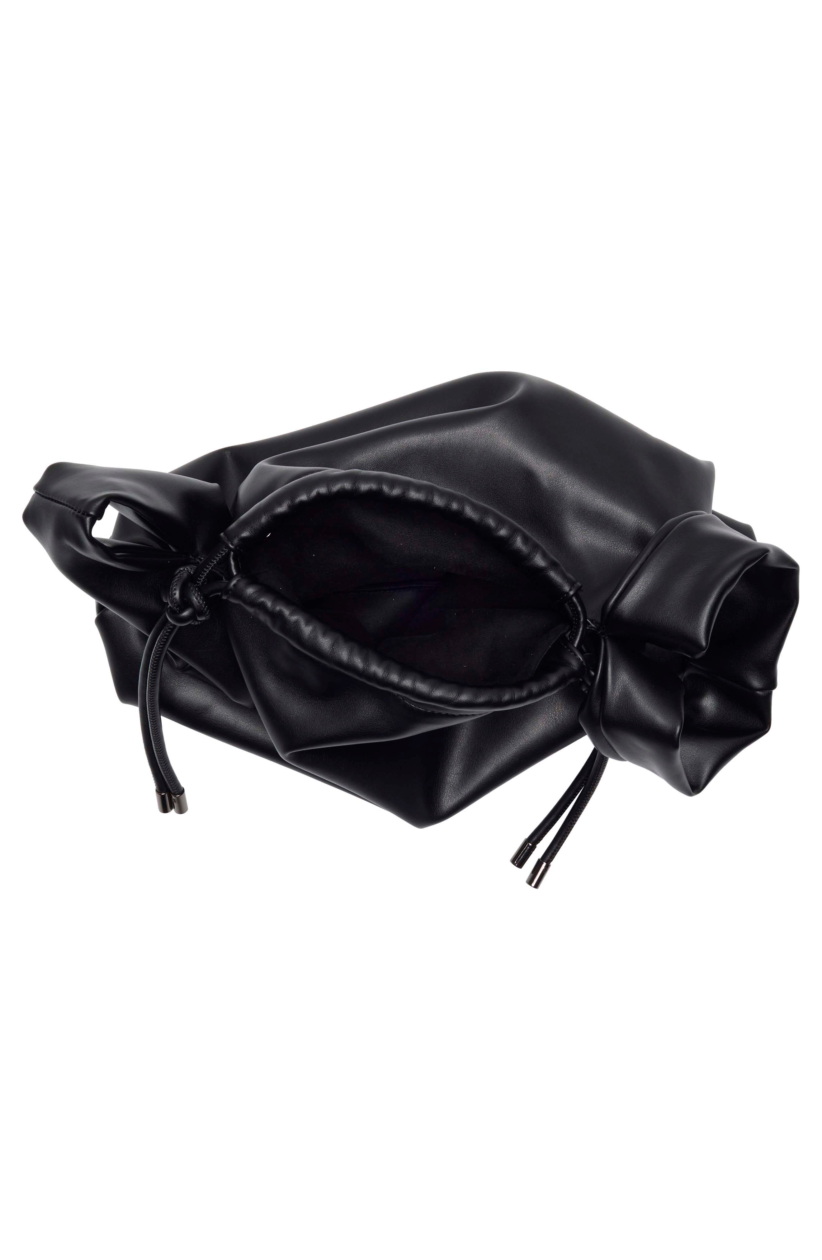 BCBG Corded Drawstring Bag, Alternate, color, Black