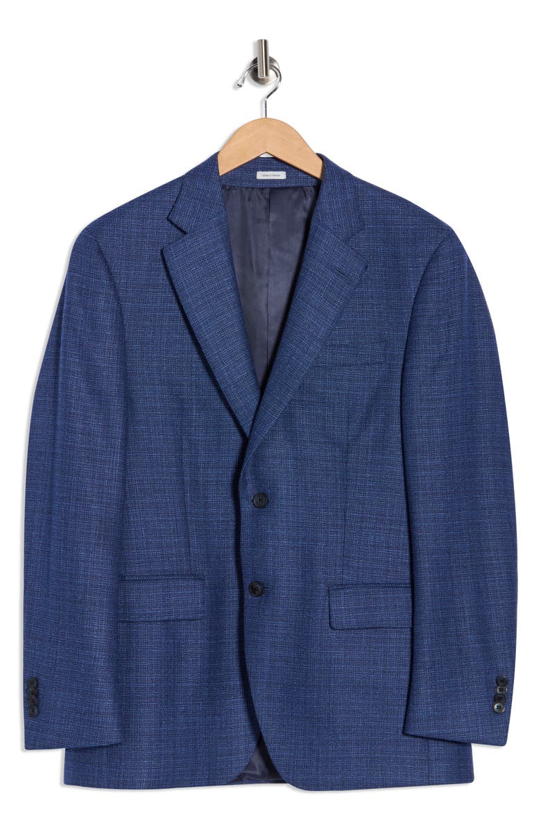 Peter Millar Textured Wool Sport Coat, Alternate, color, Blue