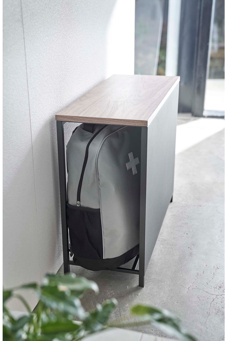 Entryway Storage Bench, Alternate, color, BLACK