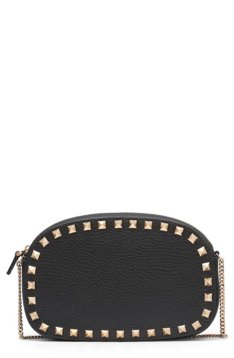 Mini Rockstud Leather Crossbody Bag