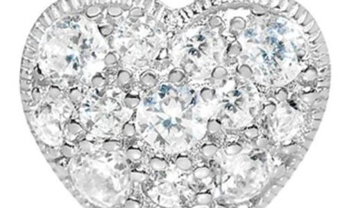Chanteur Kids' Cubic Zirconia Heart Stud Earrings