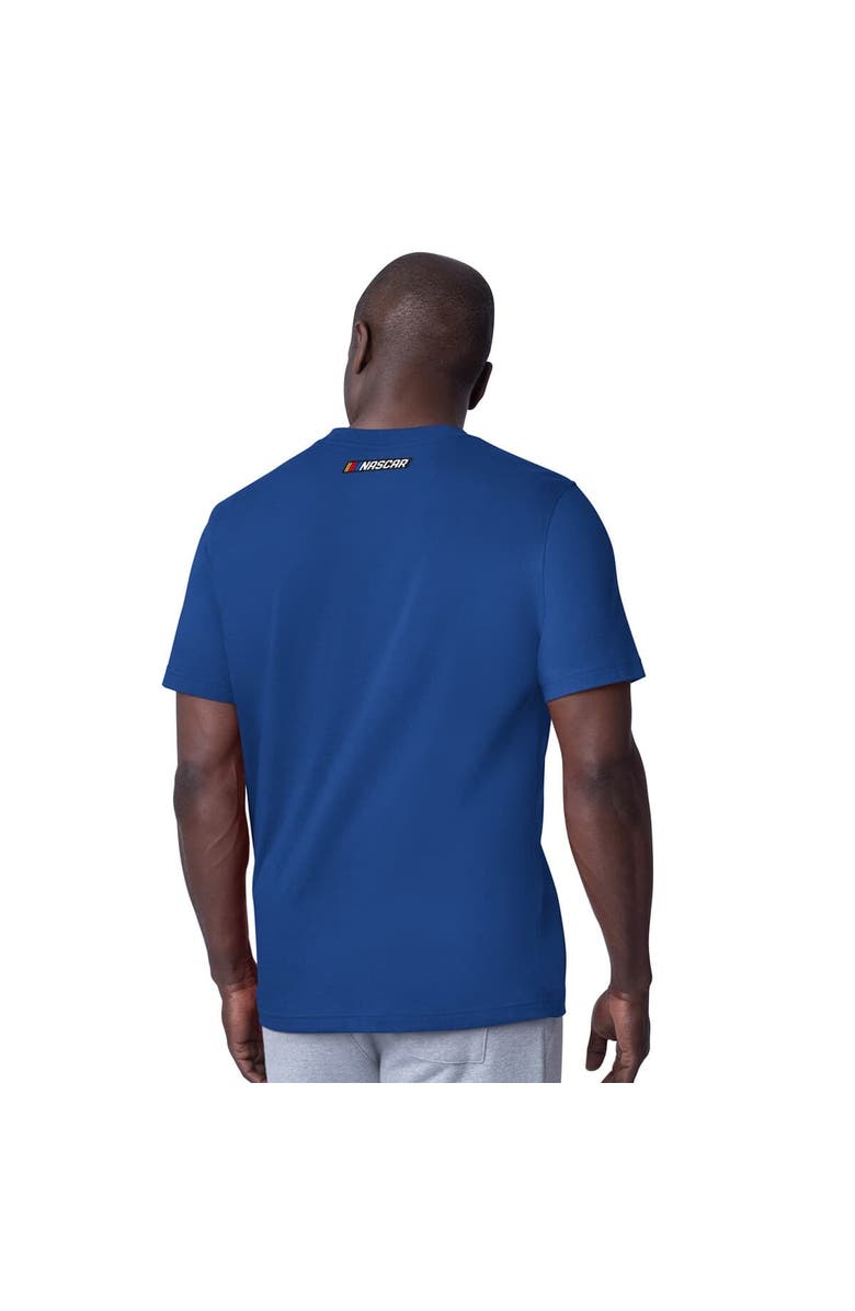 STARTER Men's Starter  Royal Kyle Larson Hendrickcars.com Extreme Hands Off T-Shirt, Alternate, color, Royal