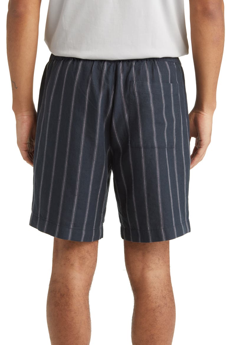 Windsor Stripe Drawstring Shorts, Alternate, color, COASTAL BLUE