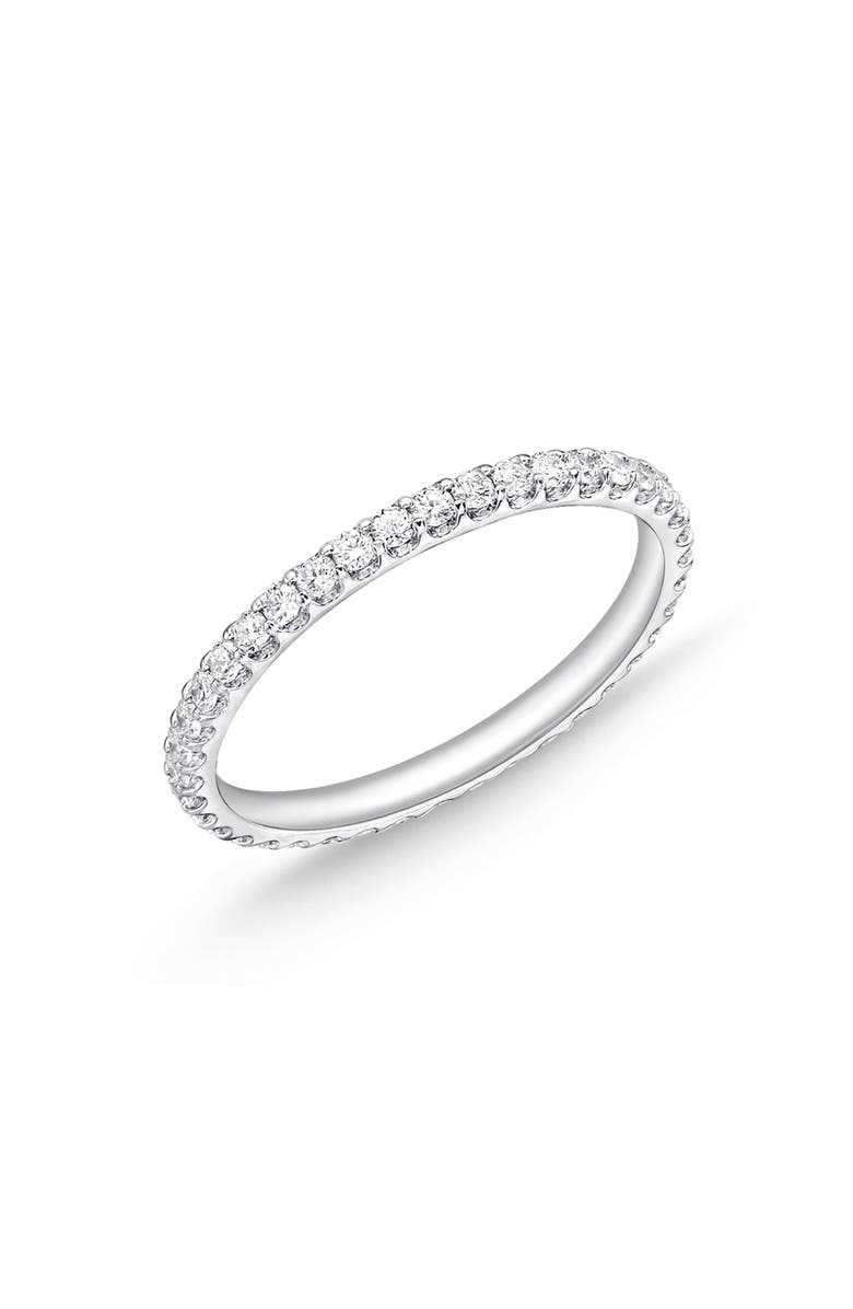 Mémoire Odessa Diamond Eternity Band Ring, Main, color, Platinum