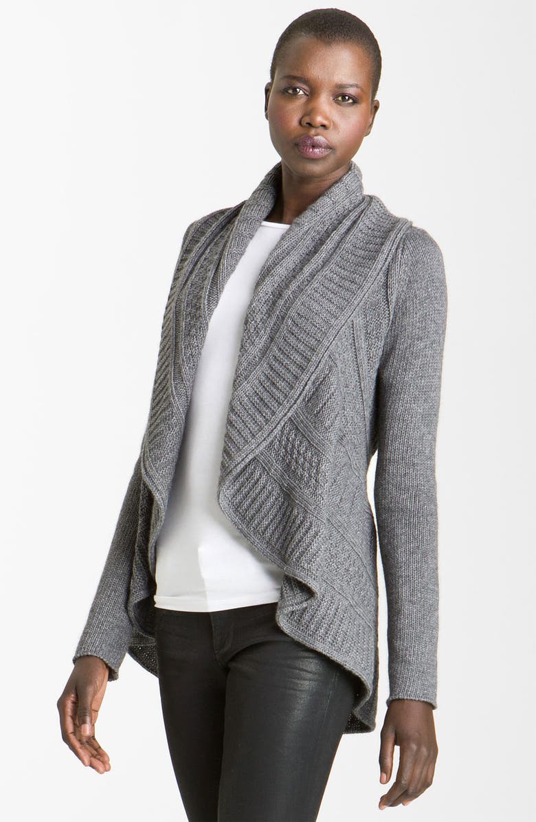 autumn cashmere Cable Knit Cardigan, Main, color, 