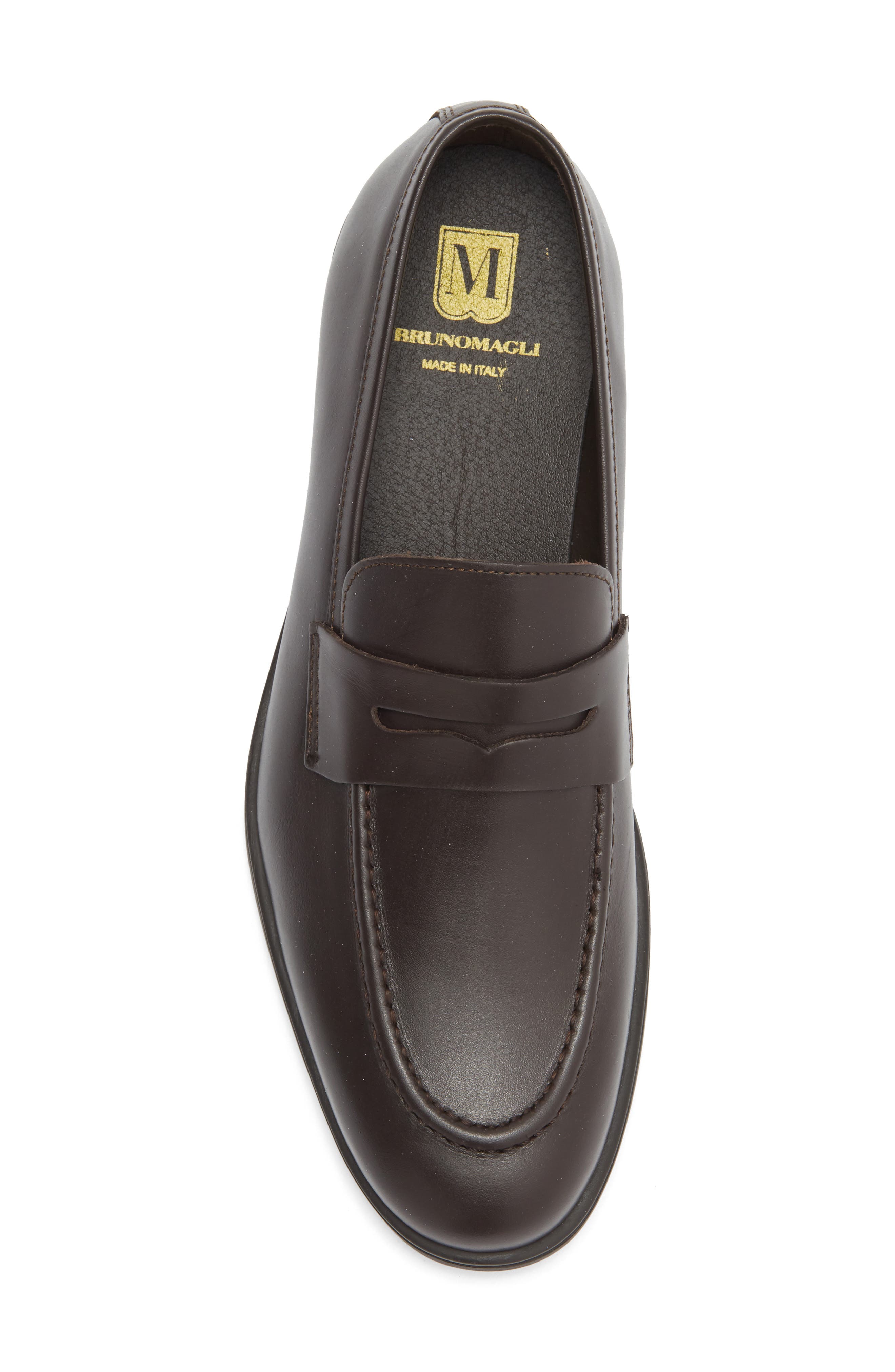 Fabrizio Penny Loafer, Alternate, color, DARK BROWN LEATHER