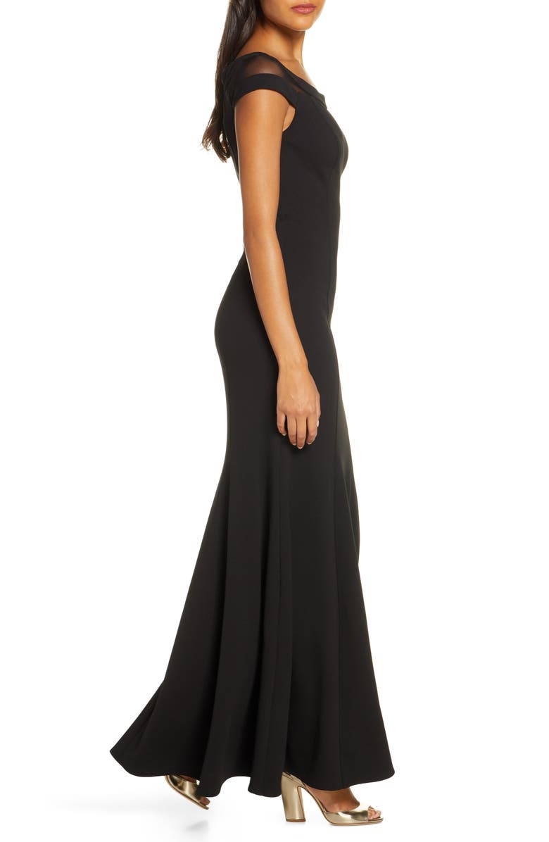 Vince Camuto Boat Neck Evening Gown, Alternate, color, 