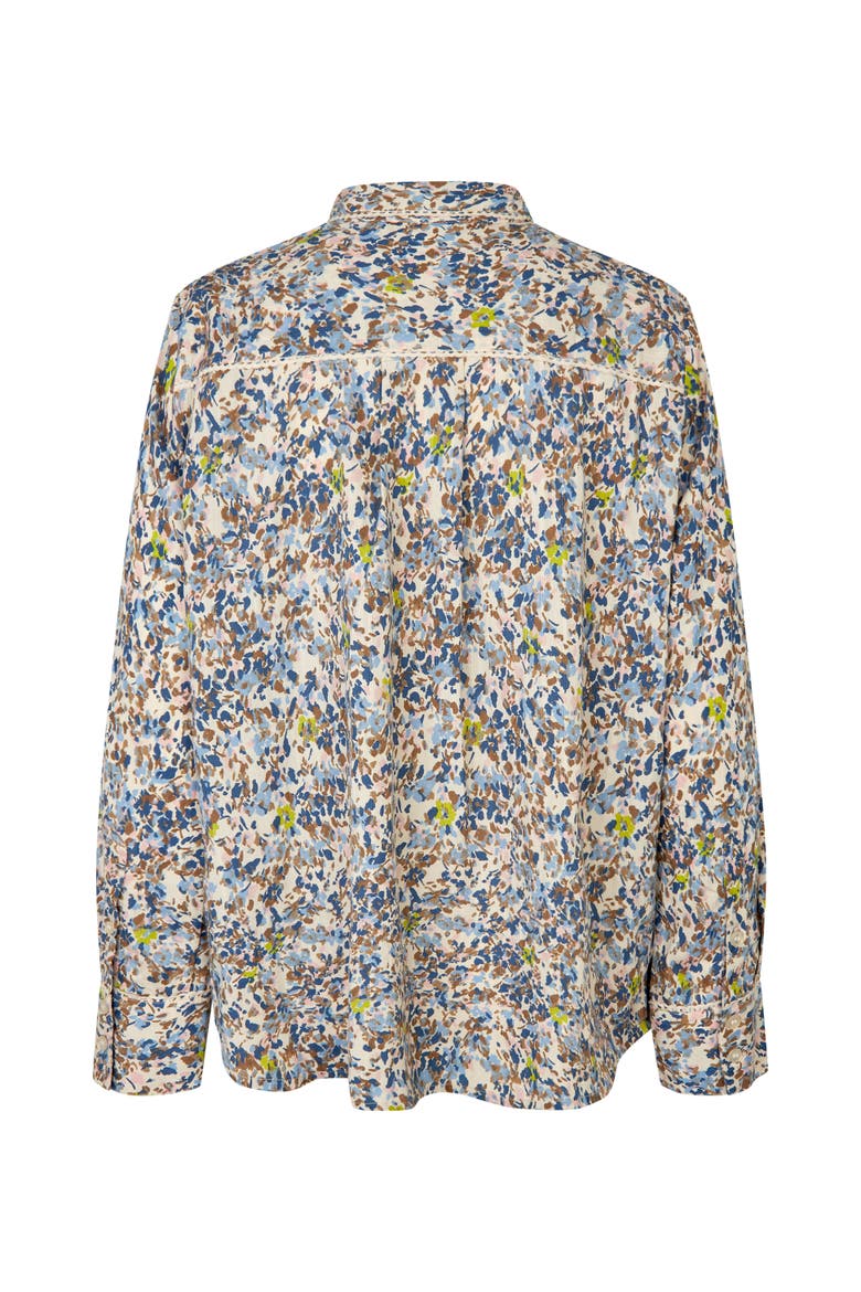 MaIthyria Floral Print Shirt, Alternate, color, Placid Blue