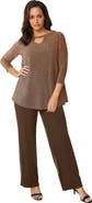 Jessica London Keyhole Shimmer Tunic