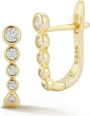 GLAZE JEWELRY Pavé Oval Hoop Earrings