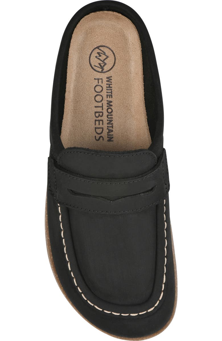 White Mountain Footwear Brinlee Clog, Alternate, color, Black Nubuck