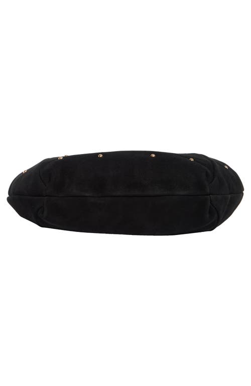 SAM EDELMAN SAM EDELMAN BERNIE STUDDED SUEDE HOBO BAG