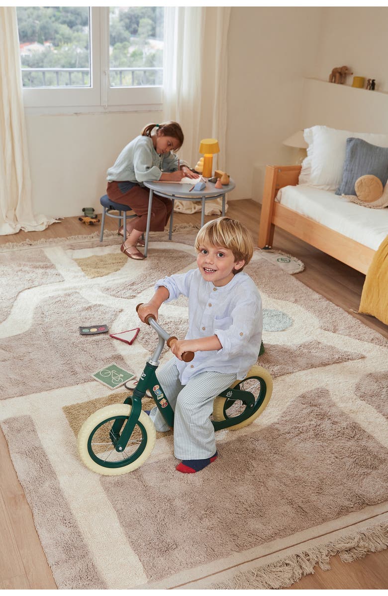 Lorena Canals Kids' Wasahable Ecocity Play Rug, Alternate, color, Stone Beige Natural Aqua