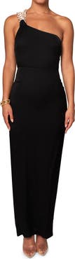 JLUXLABEL One-Shoulder Body-Con Maxi Dress