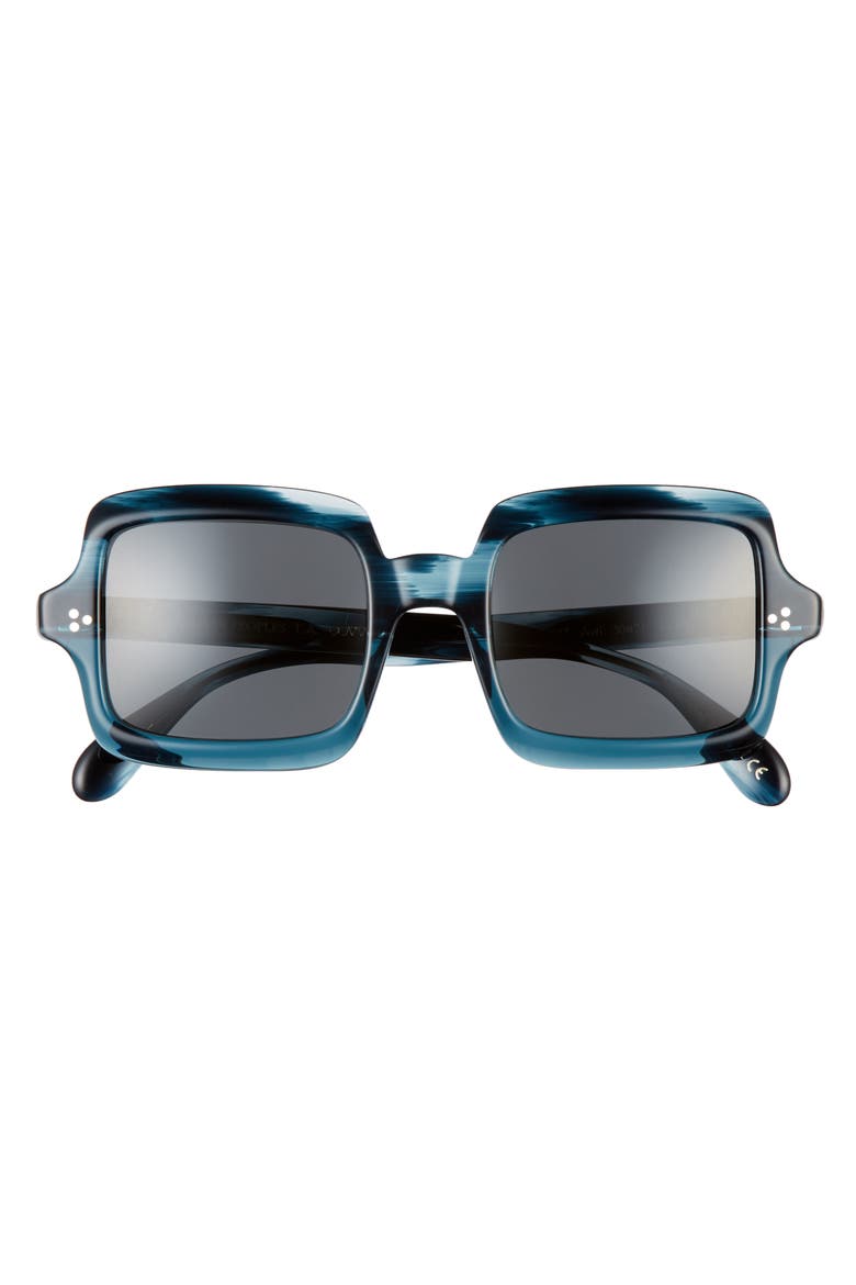 Avri 50mm Polarized Square Sunglasses, Alternate, color, TEAL/ GREY